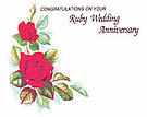 Ruby Wedding Anniversary